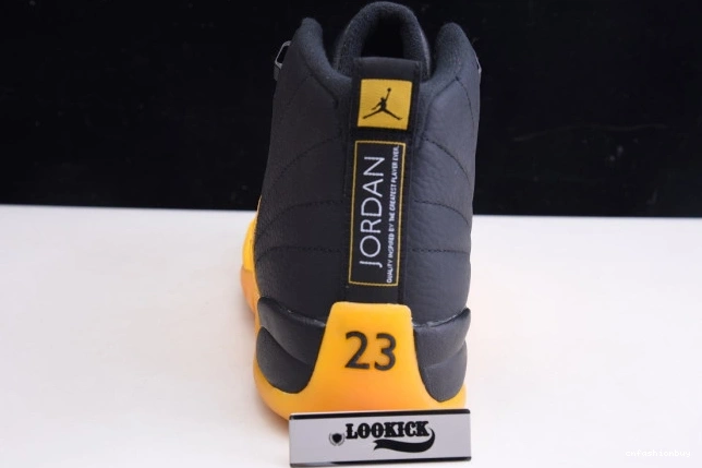 Black Jordan 12 130690-070 University Retro Gold Air 1208